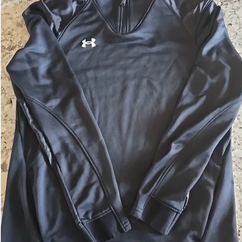 Under Armour Black Athletic Quarter-Zip Pullover